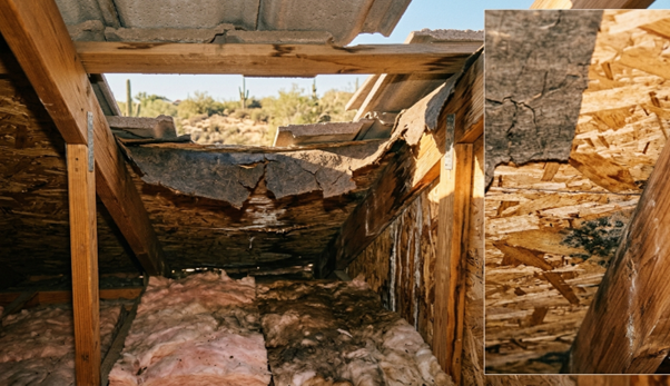Learn the signs of roof underlayment failure in Arizona