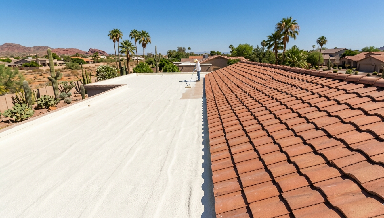 Foam Roof vs Tile Roof in Phoenix